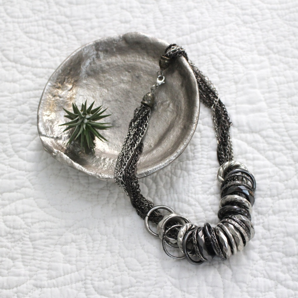 Metal Rings Necklace